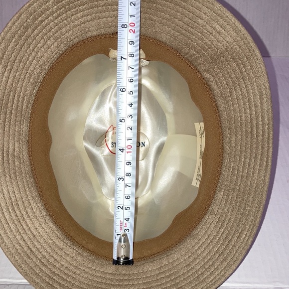 Vintage Stetson ‘Hustler’ Chamois bucket hat size 7 1/8 100% polyester - Picture 7 of 9